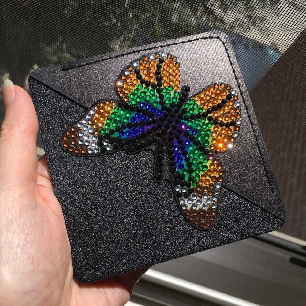 Diamond Art Butterfly Corner Bookmark, Colorful, Sparkly, Bling (ORNG/GRN/BLUE)